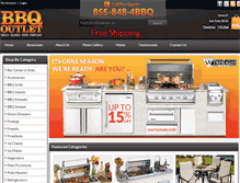Tablet Screenshot of bbqoutlets.com